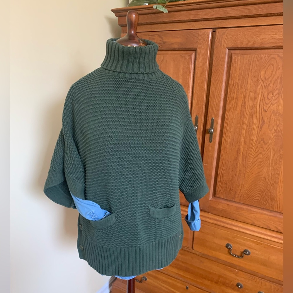 J. Crew chunky turtleneck pockets